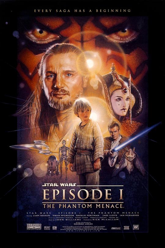 星球大战前传1：幽灵的威胁 Star Wars: Episode I - The Phantom Menace (1999) / 星球大战第一集：幽灵的威胁 / 星球大战前传I：魅影危机(港) / 星际大战首部曲：威胁潜伏(台) / 星战前传之魅影危机