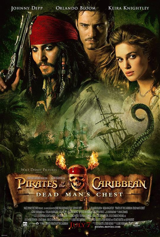 加勒比海盗2：亡灵的宝藏 Pirates of the Caribbean: Dead Man's Chest (2006) / 加勒比海盜：决战魔盜王(港) / 加勒比海盗：神鬼奇航2(台) / 加勒比海盗2：聚魂棺 / 加勒比海盗2：亡灵宝藏 / 加勒比海盗2 亡灵宝箱 / Pirates 2