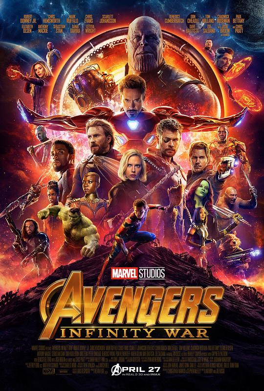复仇者联盟3：无限战争 Avengers: Infinity War (2018) / 复仇者联盟3：无限之战(港) / 复仇者联盟：无限之战(台) / 复仇者联盟3：无尽之战 / 复联3 / 妇联3(豆友译名) / 复仇者联盟3：灭霸传(豆友译名) / Avengers: Infinity War - Part I / The Avengers 3: Part 1
