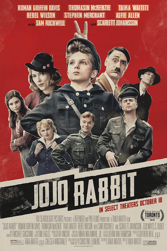 乔乔的异想世界 Jojo Rabbit (2019) / 乔乔兔 / 阳光兔仔兵(港) / 兔嘲男孩(台) / 少年乔乔的异想世界 / JOJO兔